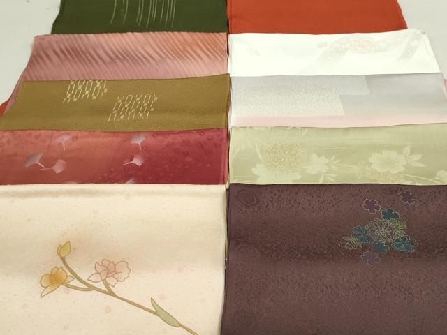 平和屋着物★和装小物　帯揚げ10枚　正絹　逸品　未使用　DAAT0925by
