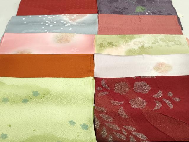 平和屋着物★和装小物　帯揚げ10枚　正絹　逸品　未使用　DAAT0926by