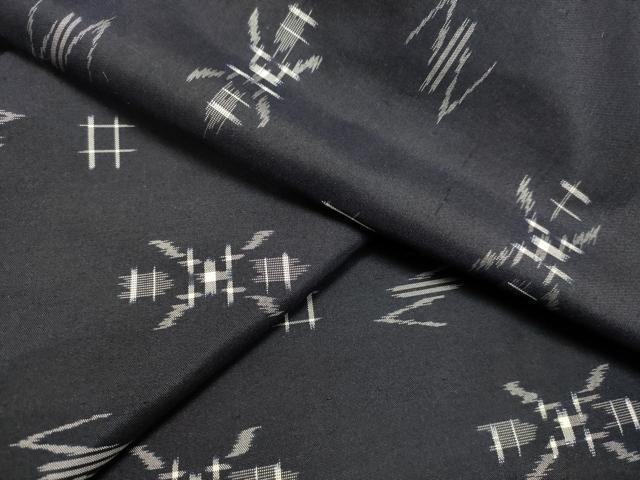 平和屋着物●本場琉球絣　紬　正絹　逸品　DAAT1022tw