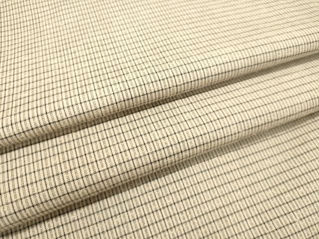 平和屋着物●上質な紬　格子　青々庵　正絹　逸品　DAAT1042tw