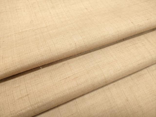 平和屋着物●上質な紬　白茶色　正絹　逸品　DAAT1043tw