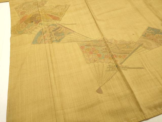 平和屋着物○中国三大刺繍 汕頭刺繍 スワトウ刺繍 総刺繍 訪問着 紬地