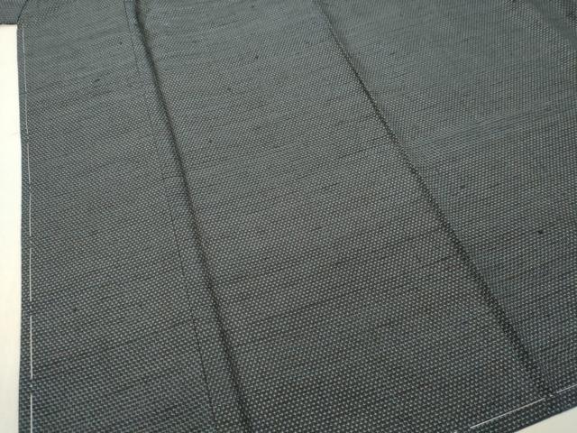 平和屋着物○男性 塩沢紬 アンサンブル 蚊絣 正絹 逸品 未使用 DAAT1055tw