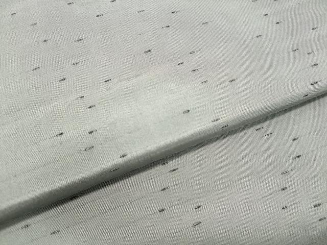 平和屋着物○男性 紬 羽織セット 灰青×褐返 京都きもの友禅