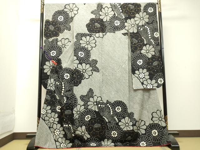 平和屋本店□極上 紅花紬 米沢 新田秀次 反物 着尺 草木染 花簪 証紙・