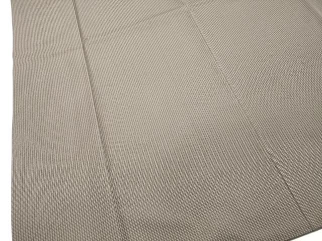 平和屋着物○上質なお召 変わり格子 背抜き仕立て 正絹 逸品 DAAT1068tw