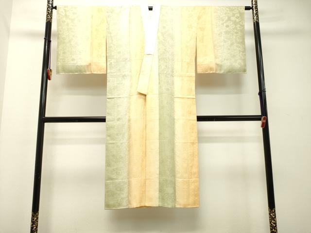 平和屋着物●長襦袢　無双仕立て　草花地紋　暈し染め　やまと誂製　正絹　逸品　DAAT1079tw