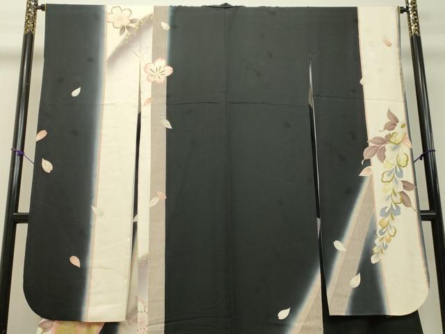 平和屋着物○伝統工芸士 高杉太 色留袖 人物風景浜松文 暈