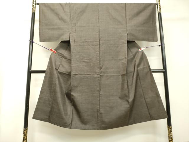 平和屋着物○男性 本場大島紬 アンサンブル 格子 正絹 逸品 DAAT1097tw