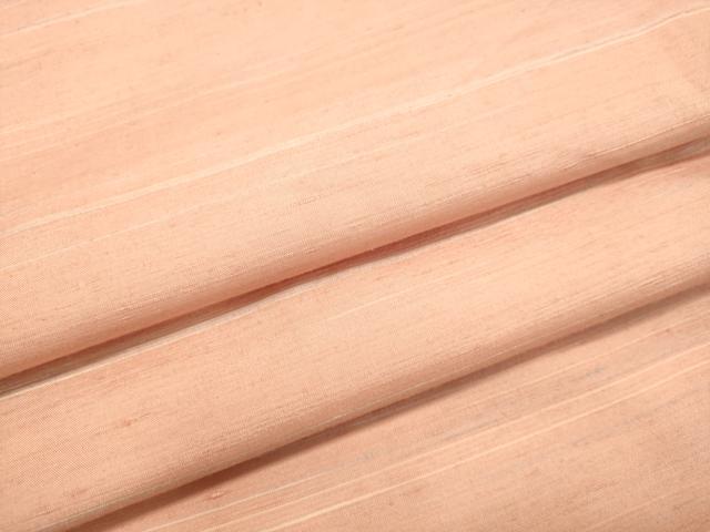 平和屋着物●紅花紬　横段文　正絹　逸品　DAAT1109tw