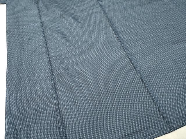 平和屋着物○男性 紬 アンサンブル 100亀甲 総詰め 正絹 逸品 未使用