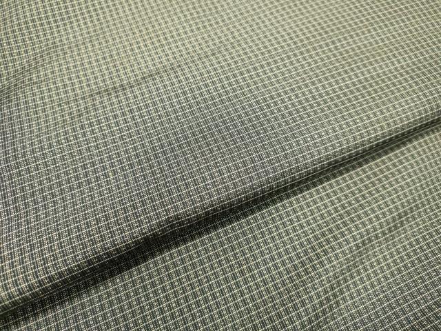 平和屋着物○男性 本場大島紬 アンサンブル 格子 正絹 逸品 未使用