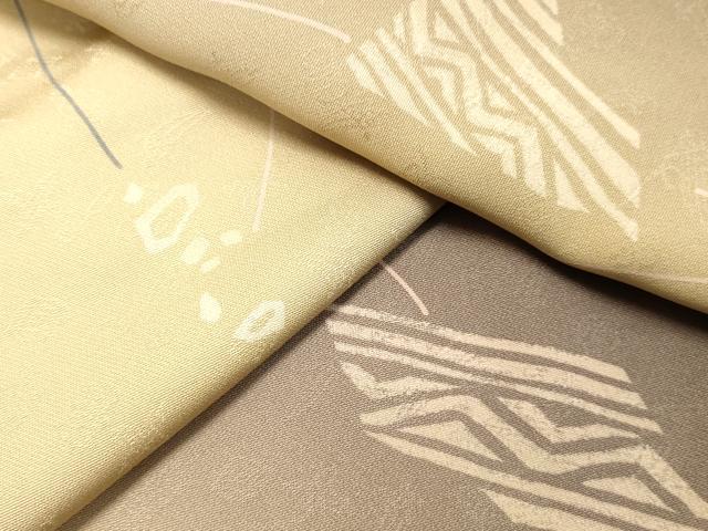 平和屋着物●上質な小紋　抽象文様　暈し染め　正絹　逸品　DAAT1153tw