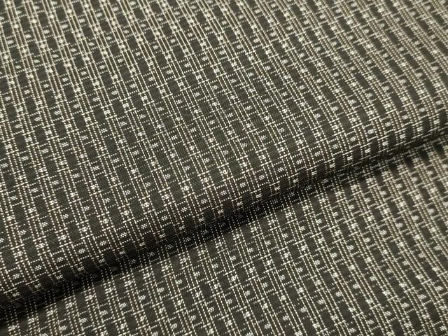 平和屋着物○男性 本場大島紬 アンサンブル 格子 正絹 逸品 未使用