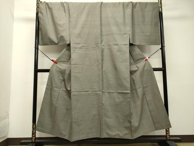 平和屋着物●男性　紬　アンサンブル　薄鈍色　キングサイズ　正絹　逸品　DAAT1185tw 平和屋着物○男性 紬 アンサンブル 薄鈍色 キングサイズ 正絹 逸品