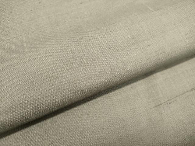 平和屋着物○男性 紬 アンサンブル 薄鈍色 キングサイズ 正絹 逸品