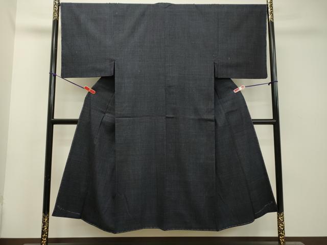 平和屋着物▽男性 結城紬 単衣 80亀甲 総詰 正絹 逸品 DAAT9669az