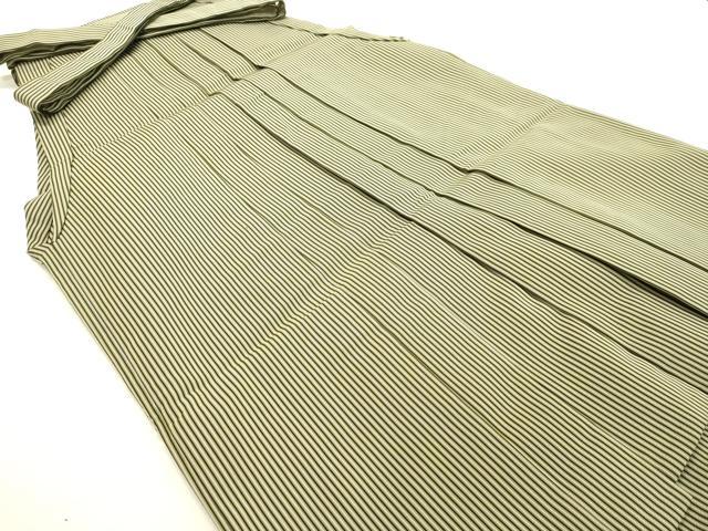 平和屋着物●男性　行灯袴　縞　正絹　逸品　DAAT1216tw