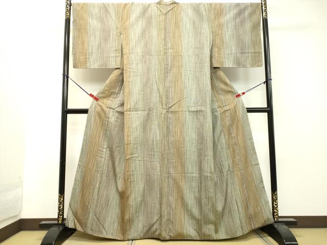 平和屋着物●ぜんまい紬　間道　正絹　逸品　DAAT1262tw 平和屋着物○ぜんまい紬 間道 正絹 逸品 DAAT1262tw