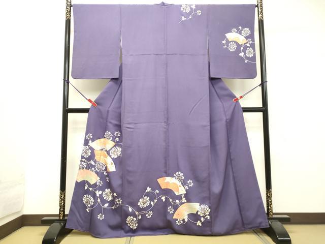 訪問着　友禅　作家物 花籠文暈し染め金銀彩 正絹 逸品 訪問着 友禅 作家物 花籠文暈し染め金銀彩 正絹 逸品
