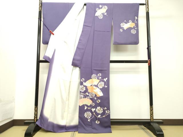 平和屋着物○訪問着 地紙草花文 金銀彩 正絹 逸品 DAAT1296tw