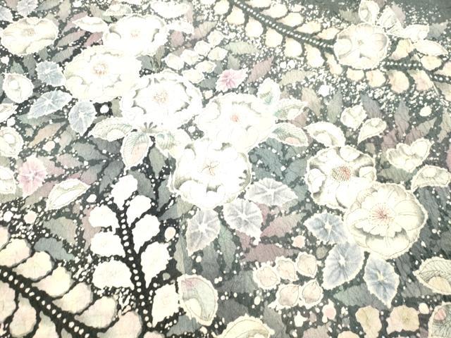 平和屋着物○訪問着 辻が花 たたき染め 金彩 まるやま扱い 正絹 逸品