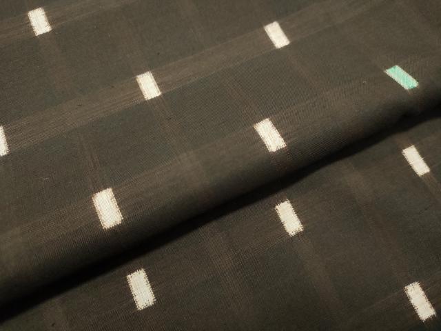 平和屋着物○上質な紬 格子 正絹 逸品 DAAT1305tw