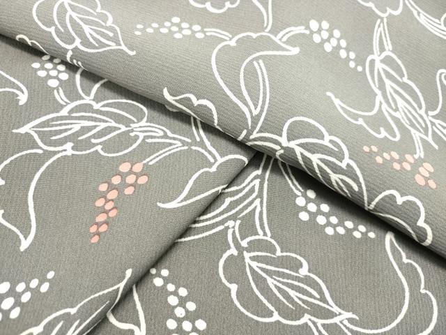 平和屋着物●上質な小紋　葡萄唐草文　正絹　逸品　DAAT1307tw