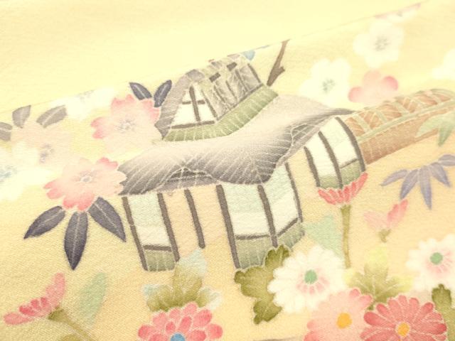 平和屋着物○本加賀友禅作家 和泉 衛知 訪問着 枝花文