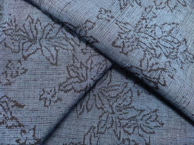 平和屋着物●上質な紬　舞花文　正絹　逸品　未使用　DAAT1332tw