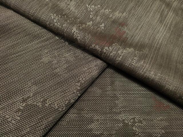 平和屋着物●本場大島紬　樹林風景文　正絹　逸品　未使用　DAAT1340tw