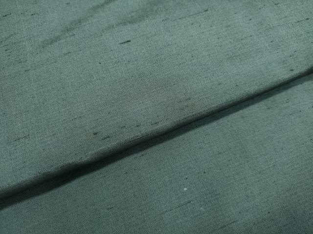 平和屋着物○男性 紬 アンサンブル 高麗納戸色 正絹 逸品 DAAT1348tw