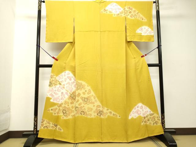 平和屋着物●訪問着　作家物　舞花文　正絹　逸品　DAAT1383tw