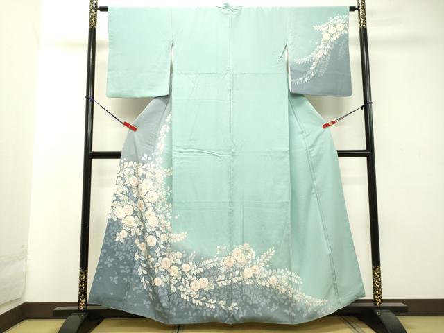 平和屋着物○訪問着 辻が花 絞り 暈し染め 正絹 逸品 AABC0143zg 平和屋