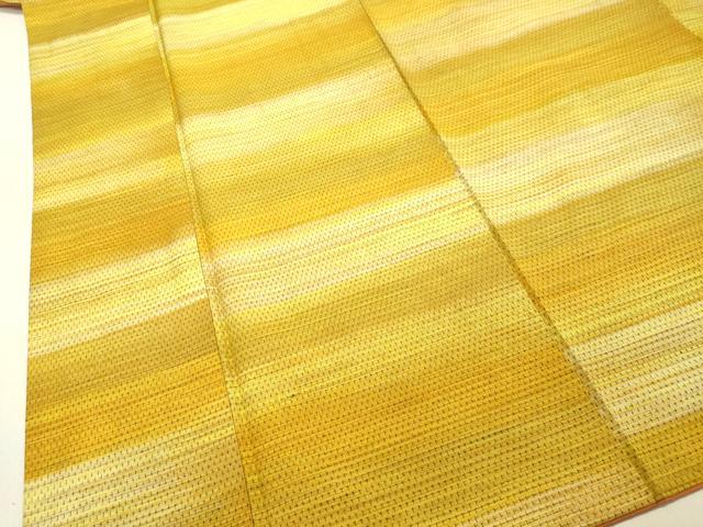 平和屋着物●上質な紬　横段文　正絹　逸品　DAAT1429tw