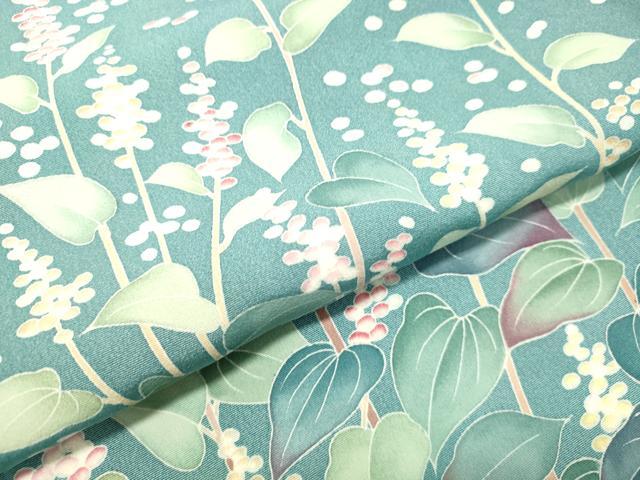 平和屋着物○訪問着 友禅 作家物 南天文 ロング丈 正絹 逸品 DAAT1479tw