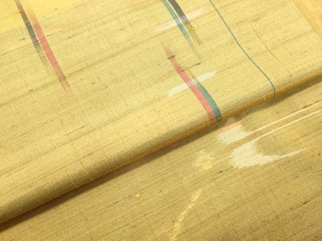 平和屋着物○上質な紬 絣文様 正絹 逸品 DAAT1504tw