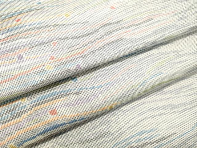 平和屋着物○本場大島紬 7マルキ 抽象文様 正絹 逸品 未使用 DAAT1508tw