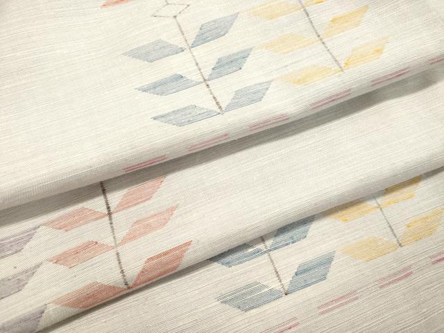 平和屋着物●上質な紬　抽象文様　正絹　逸品　DAAT1518tw