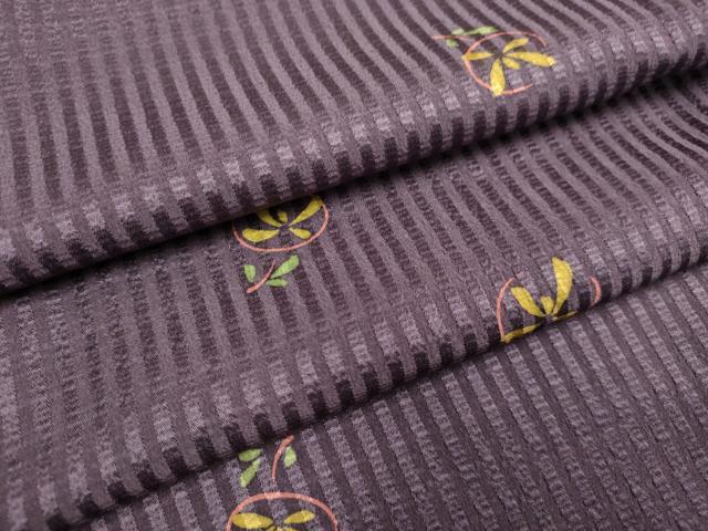 平和屋着物○上質な紬 市松文様 正絹 逸品 CAAR8301vf