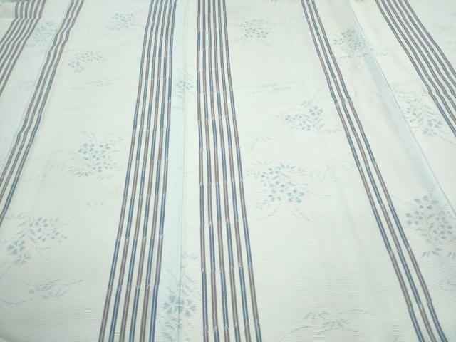 平和屋着物＊夏物　小紋　絽　草花間道　やまと誂製　洗える着物　未使用　DAAV9878sf