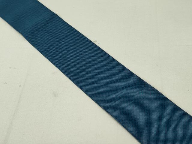 平和屋着物○男性 角帯 紬地 紺青色 正絹 逸品 DAAT7719ob