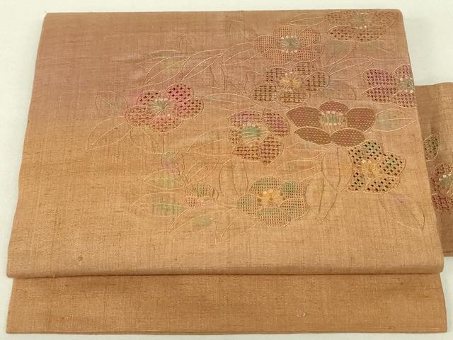 逸品 中国3大刺繍 汕頭刺繍 紬地 袋帯 逸品 中国3大刺繍 汕頭刺繍 紬地 袋帯 逸品 中国3大刺繍 汕頭