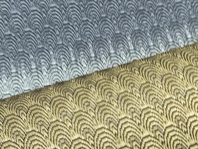 平和屋着物●両面　全通柄袋帯　青海波横段文　正絹　逸品　未使用　DAAT7782ob 平和屋着物○両面 全通柄袋帯 青海波横段文 正絹 逸品