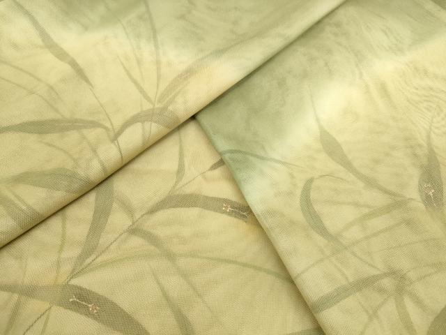 平和屋着物▽道行コート　無双　紗袷　紗×紗　蛍　手描き　ロング丈　銀座越後屋扱い　正絹　逸品　DAAT9011az