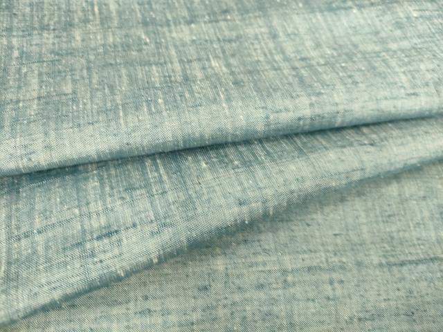 平和屋着物▽上質な紬　単衣　霞文　正絹　逸品　DAAT9102az