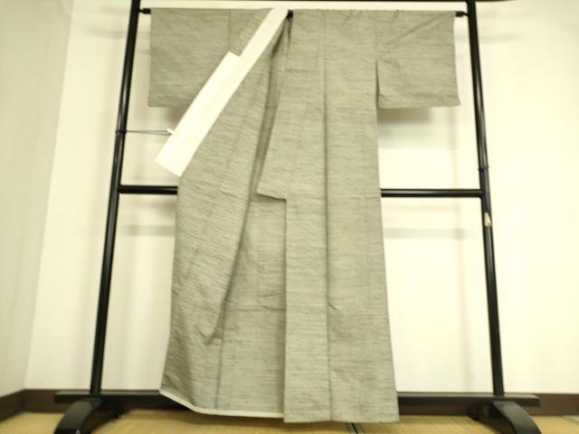 平和屋着物▽上質な紬　単衣　霞文　正絹　逸品　DAAT9134az 平和屋着物▽上質な紬 単衣 霞取り花文 正絹 逸品 DABE4382azの通販 by