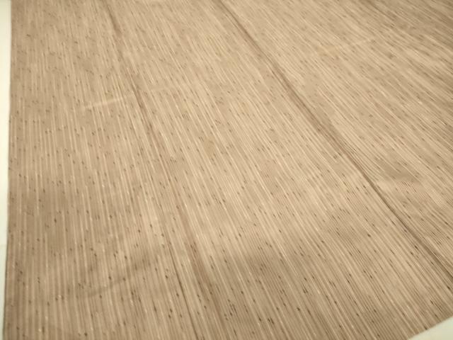 平和屋着物▽上質な紬 単衣 縞 正絹 逸品 未使用 DAAT9145az