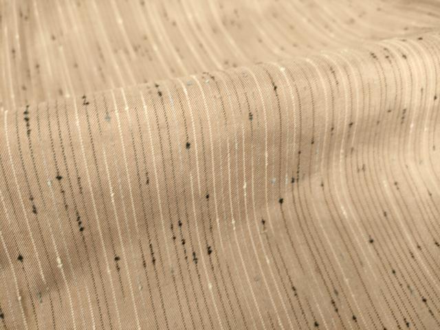 平和屋着物▽上質な紬 単衣 縞 正絹 逸品 未使用 DAAT9145az