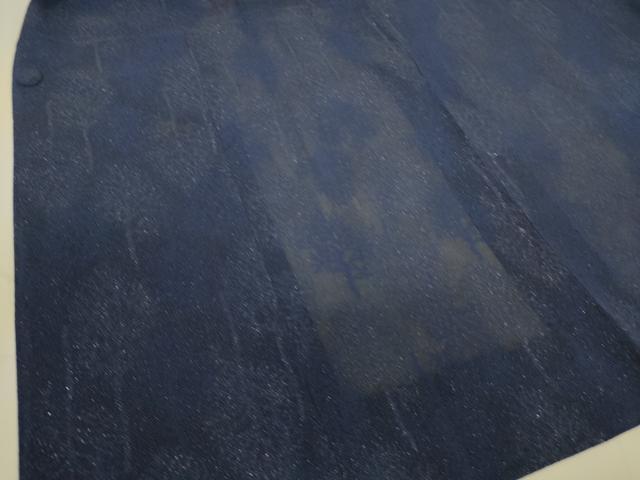 平和屋着物▽道行コート　スリーシーズン　春夏秋　塵除け　樹林文　紗　銀糸　DAAT9160az 平和屋着物▽道行コート スリーシーズン 春夏秋 塵除け 菱紋紗 淡黄色
